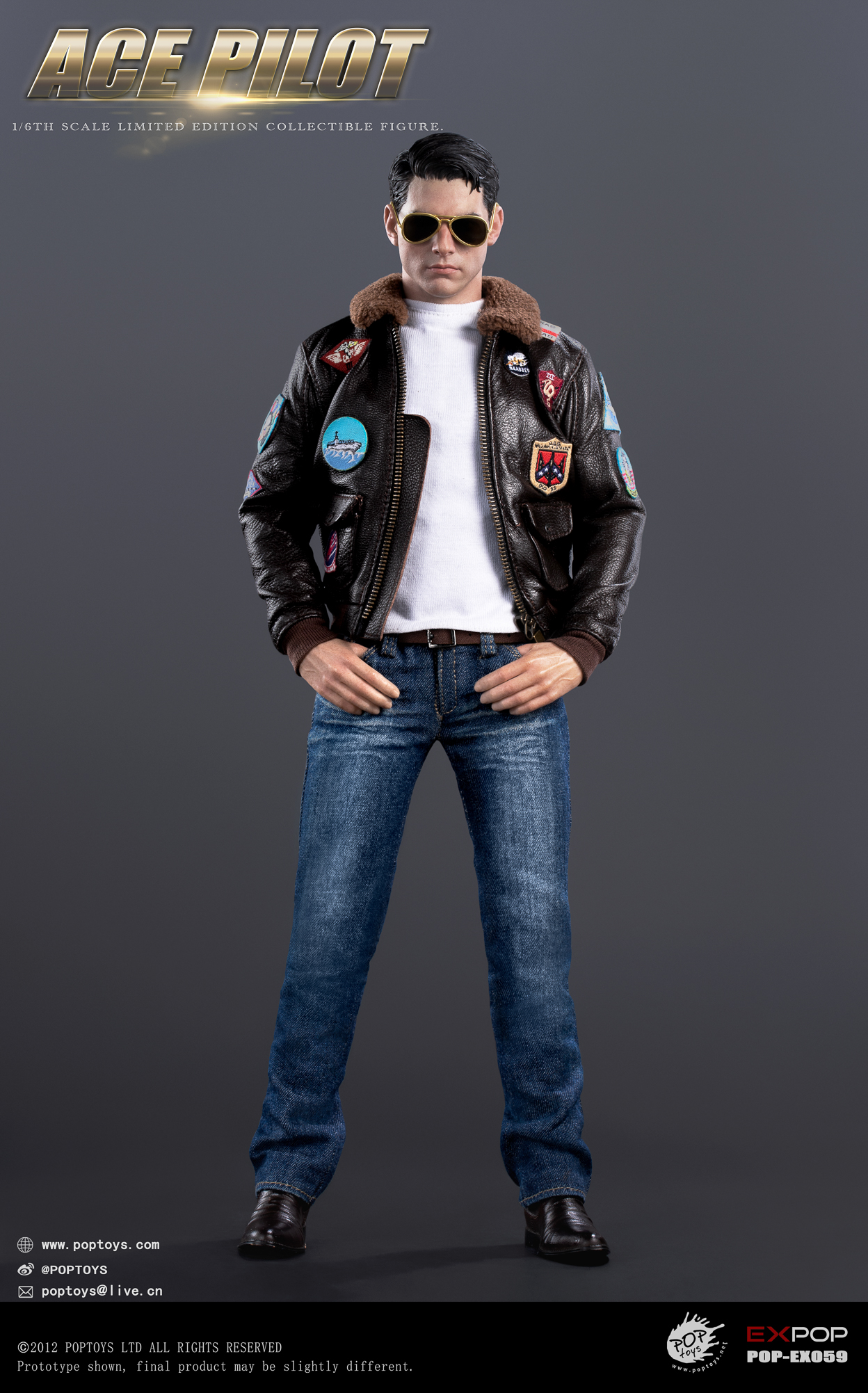 POPTOYS 1/6 ACE Pilot EX059 Jacket Version,1/6 EX Series